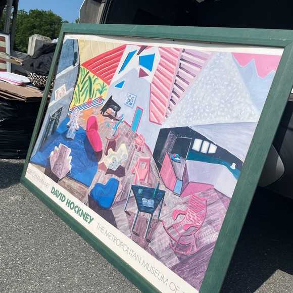 DAVID HOCKNEY POSTER LARGE WILL SEND ROLLED AS IS MET MUSEUM NYC